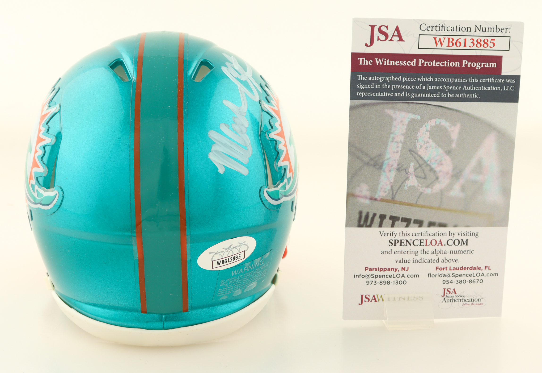 Mark Clayton Signed Dolphins Flash Eclipse Alternate Speed Mini Helmet (JSA) at PristineAuction.com Mark Clayton Signed Dolphins Flash Eclipse Alternate Speed Mini Helmet (JSA) at PristineAuction.com