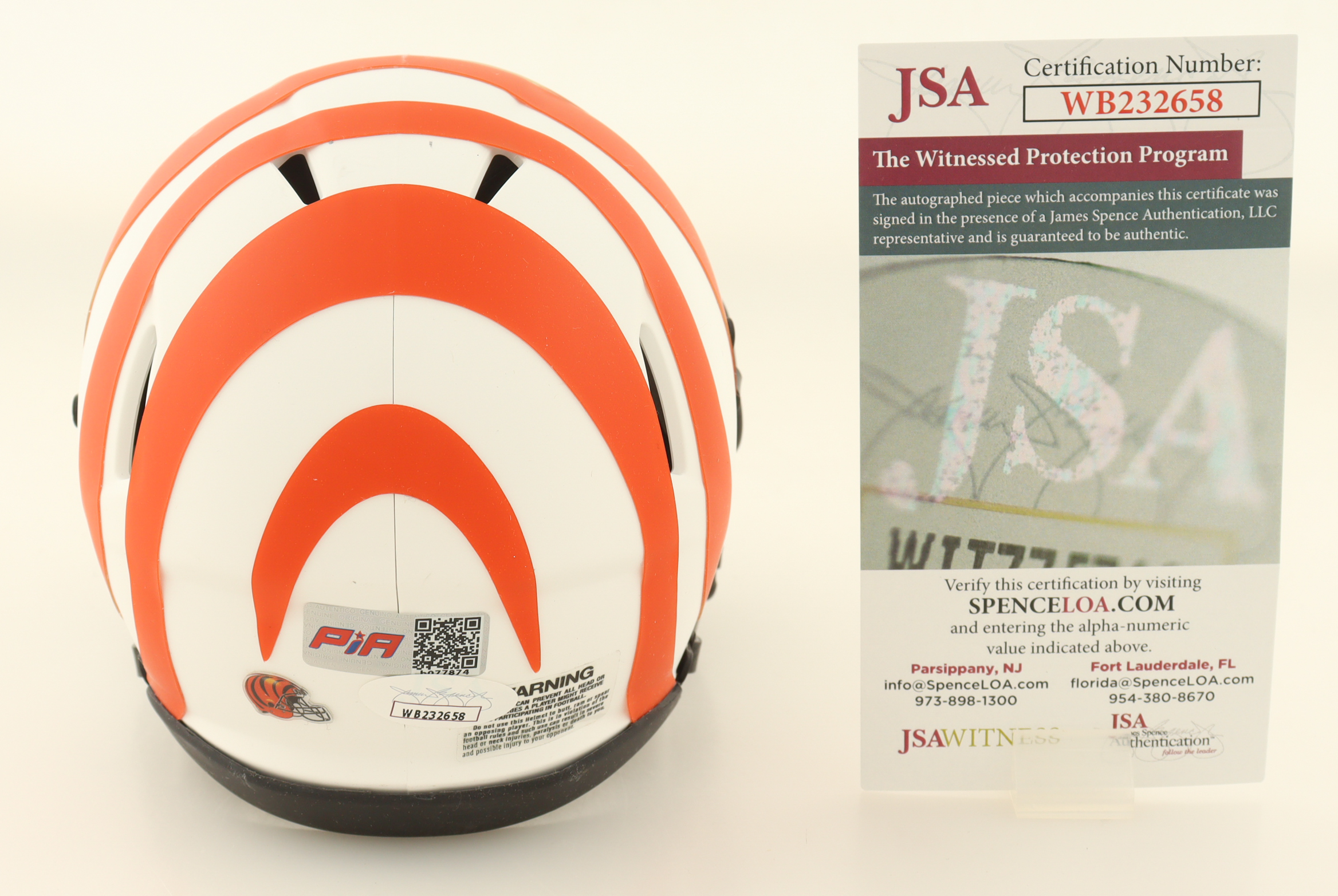 Joe Mixon Signed Bengals Lunar Eclipse Alternate Speed Mini Helmet (JSA & PIA) at PristineAuction.com Joe Mixon Signed Bengals Lunar Eclipse Alternate Speed Mini Helmet (JSA & PIA) at PristineAuction.com