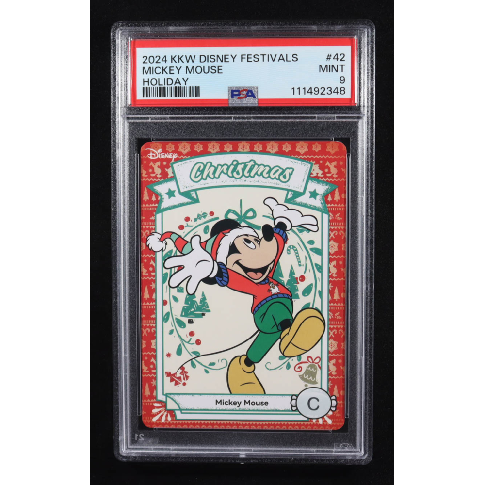 Mickey Mouse 2024 KKW Disney Festivals Holiday Christmas #42 (PSA 9) at PristineAuction.com