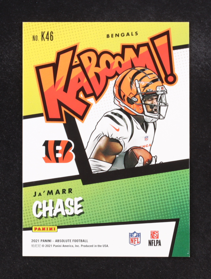 Ja'Marr Chase 2021 Absolute Kaboom #46 RC at PristineAuction.com Ja'Marr Chase 2021 Absolute Kaboom #46 RC at PristineAuction.com