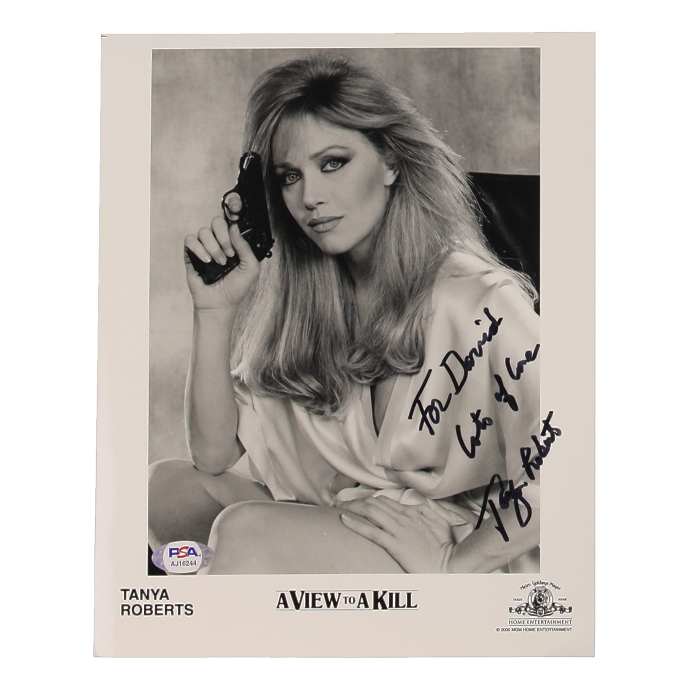 Tanya Roberts Signed "A View to A Kill" 8x10 Photo Inscribed "Lotf Of Love" (PSA) at PristineAuction.com Tanya Roberts Signed "A View to A Kill" 8x10 Photo Inscribed "Lotf Of Love" (PSA) at PristineAuction.com