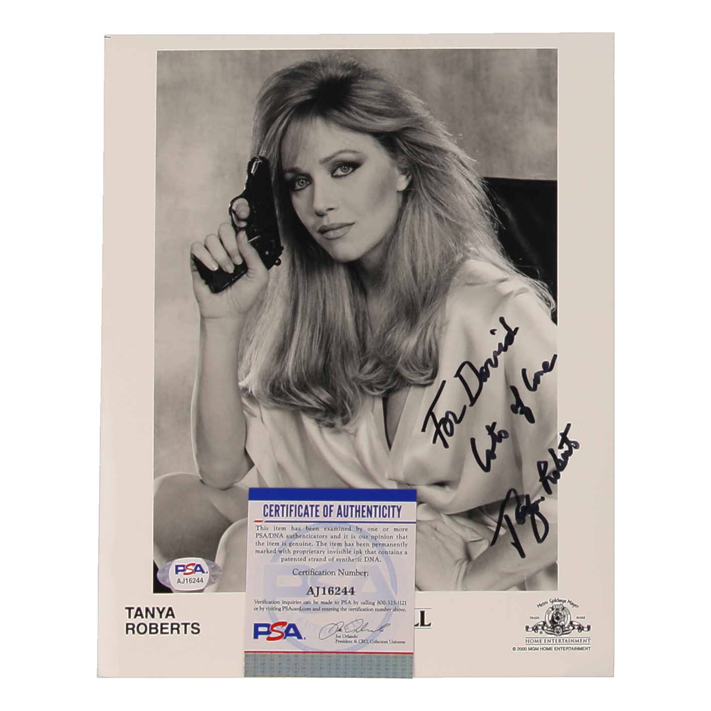 Tanya Roberts Signed "A View to A Kill" 8x10 Photo Inscribed "Lotf Of Love" (PSA) at PristineAuction.com Tanya Roberts Signed "A View to A Kill" 8x10 Photo Inscribed "Lotf Of Love" (PSA) at PristineAuction.com