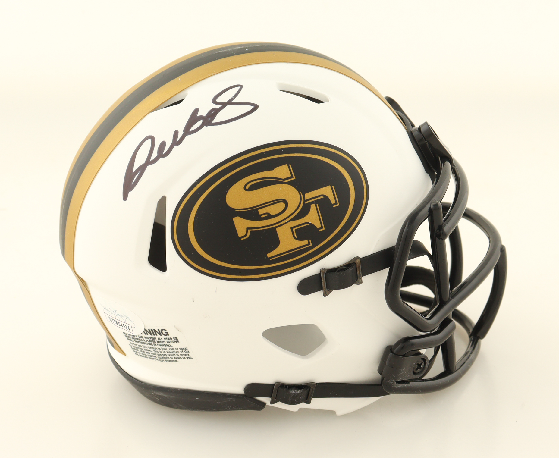 Deebo Samuel Signed 49ers Lunar Eclipse Alternate Speed Mini Helmet (JSA) at PristineAuction.com Deebo Samuel Signed 49ers Lunar Eclipse Alternate Speed Mini Helmet (JSA) at PristineAuction.com
