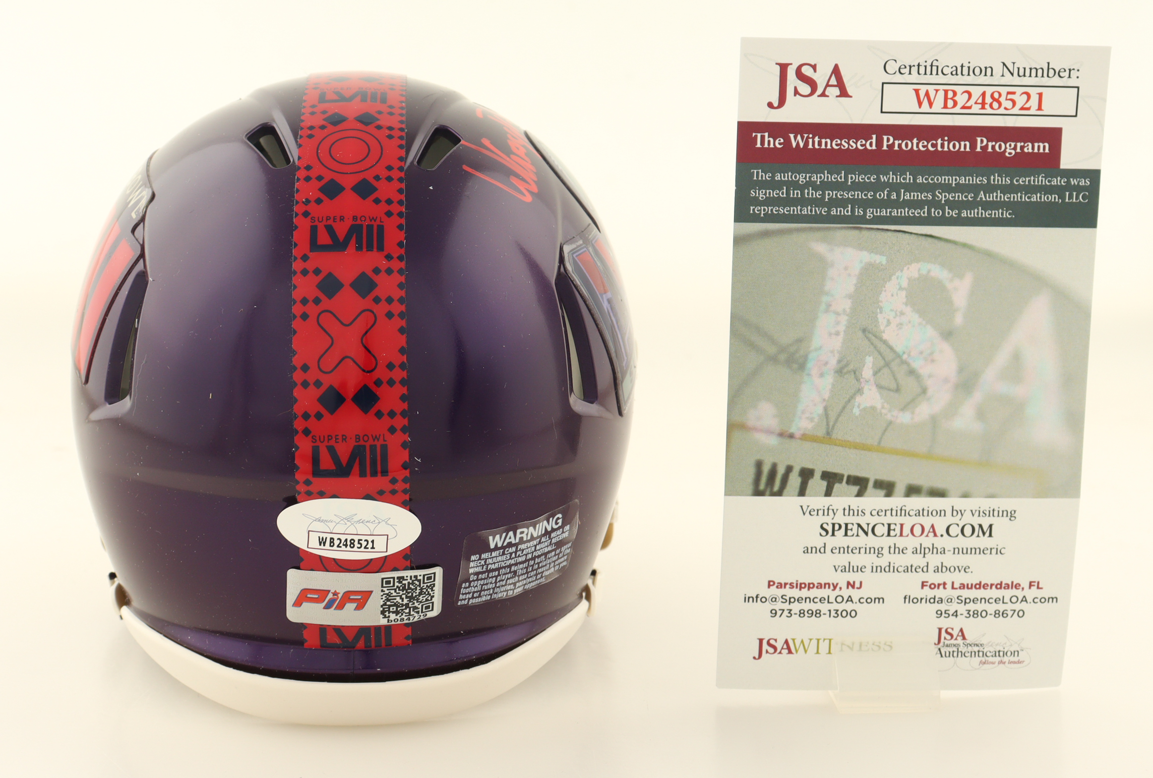 Willie Gay Jr. Signed Super Bowl LVIII Logo Speed Mini Helmet (JSA & PIA) at PristineAuction.com Willie Gay Jr. Signed Super Bowl LVIII Logo Speed Mini Helmet (JSA & PIA) at PristineAuction.com