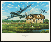 Ernest Bruce Signed "Tail End Charlie" 18x22 Lithograph By Stan Stokes With Inscription (AIV) at PristineAuction.com