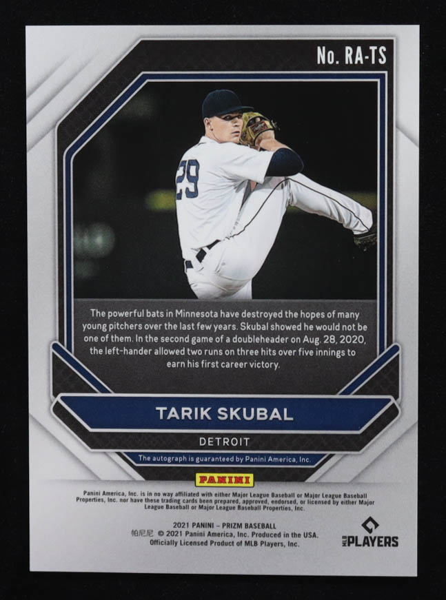 Tarik Skubal 2021 Panini Prizm Rookie Autographs #35 RC at PristineAuction.com Tarik Skubal 2021 Panini Prizm Rookie Autographs #35 RC at PristineAuction.com