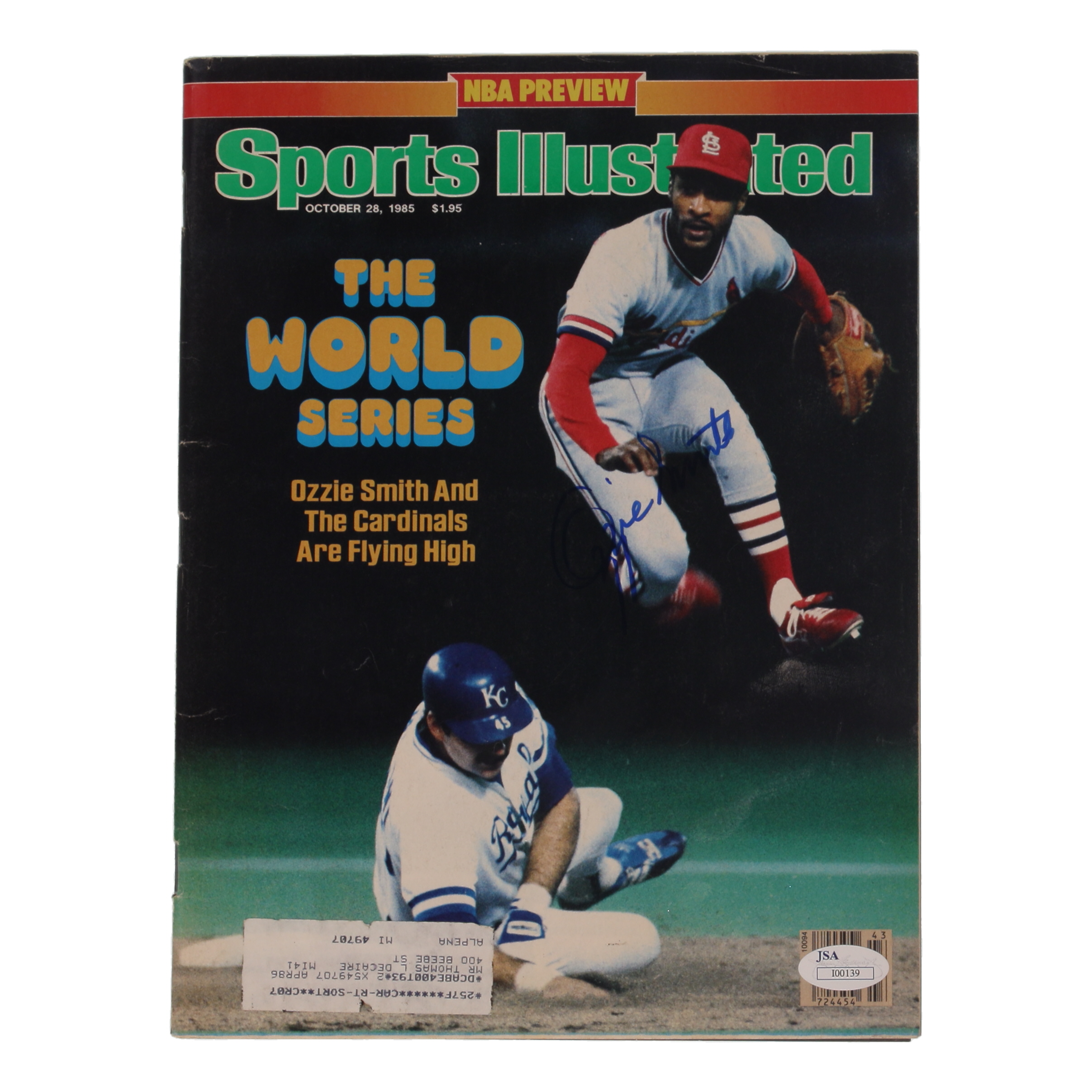 Ozzie Smith Signed 1985 Sports Illustrated Magazine (JSA) at PristineAuction.com Ozzie Smith Signed 1985 Sports Illustrated Magazine (JSA) at PristineAuction.com