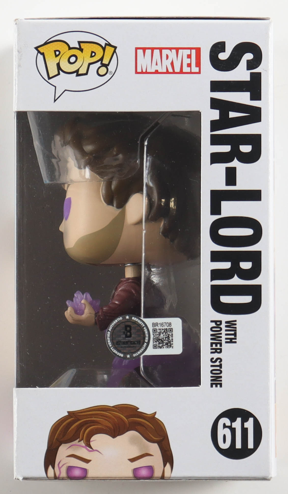 Chris Pratt Signed "Guardians of the Galaxy" #611 Star-Lord with Power Stone Funko Pop! Bobble-Head Vinyl Figure (Beckett) at PristineAuction.com Chris Pratt Signed "Guardians of the Galaxy" #611 Star-Lord with Power Stone Funko Pop! Bobble-Head Vinyl Figure (Beckett) at PristineAuction.com