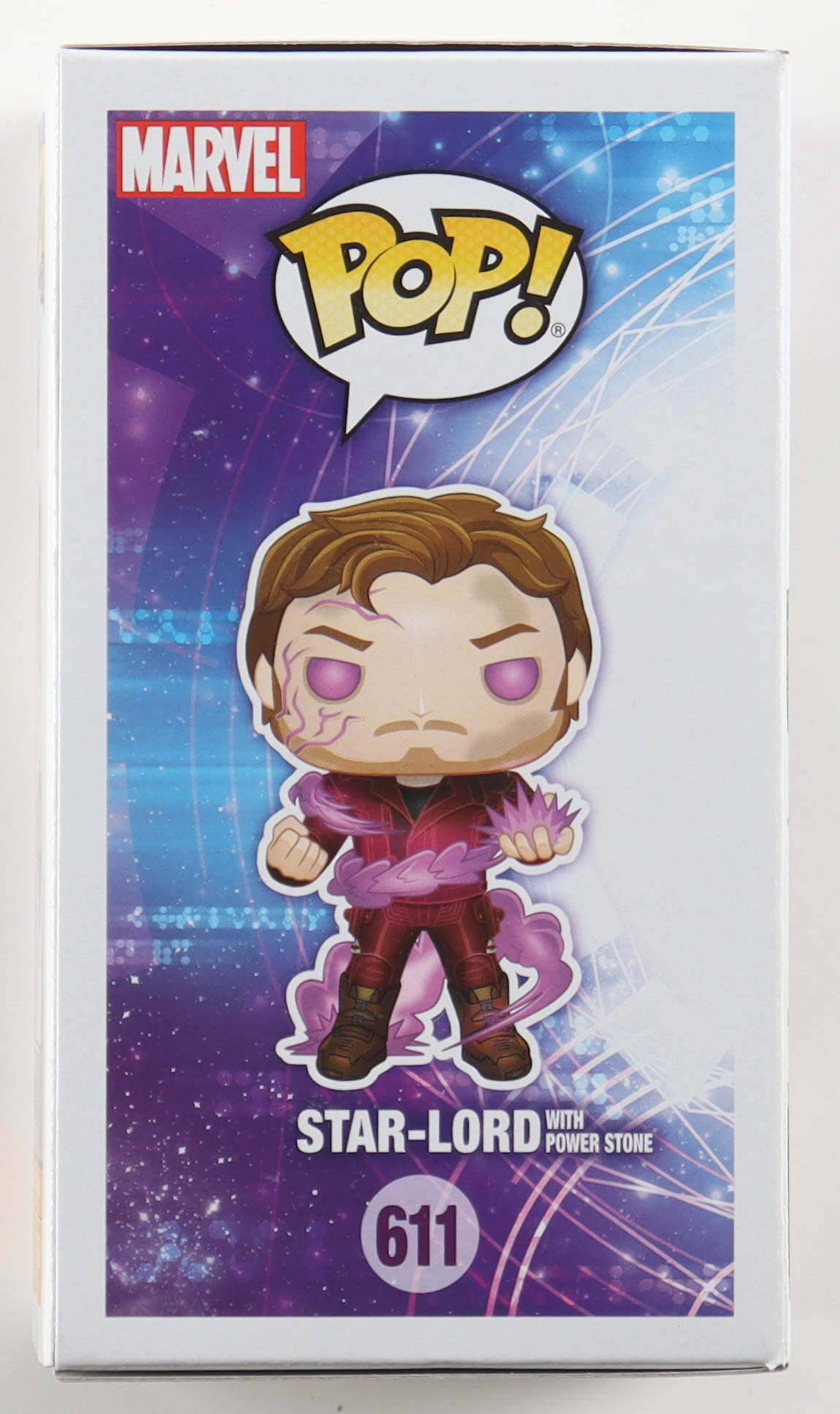 Chris Pratt Signed "Guardians of the Galaxy" #611 Star-Lord with Power Stone Funko Pop! Bobble-Head Vinyl Figure (Beckett) at PristineAuction.com Chris Pratt Signed "Guardians of the Galaxy" #611 Star-Lord with Power Stone Funko Pop! Bobble-Head Vinyl Figure (Beckett) at PristineAuction.com