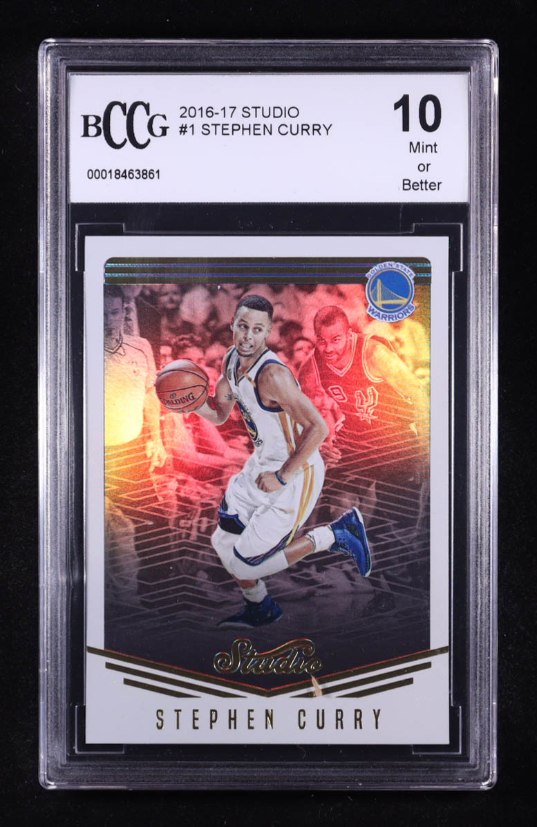 Stephen Curry 2016-17 Studio #1 (BCCG 10) at PristineAuction.com Stephen Curry 2016-17 Studio #1 (BCCG 10) at PristineAuction.com