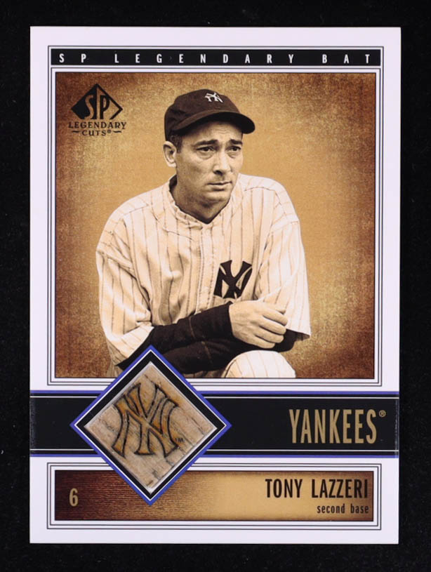 Tony Lazzeri 2002 SP Legendary Cuts Game Bat #BTLA at PristineAuction.com Tony Lazzeri 2002 SP Legendary Cuts Game Bat #BTLA at PristineAuction.com