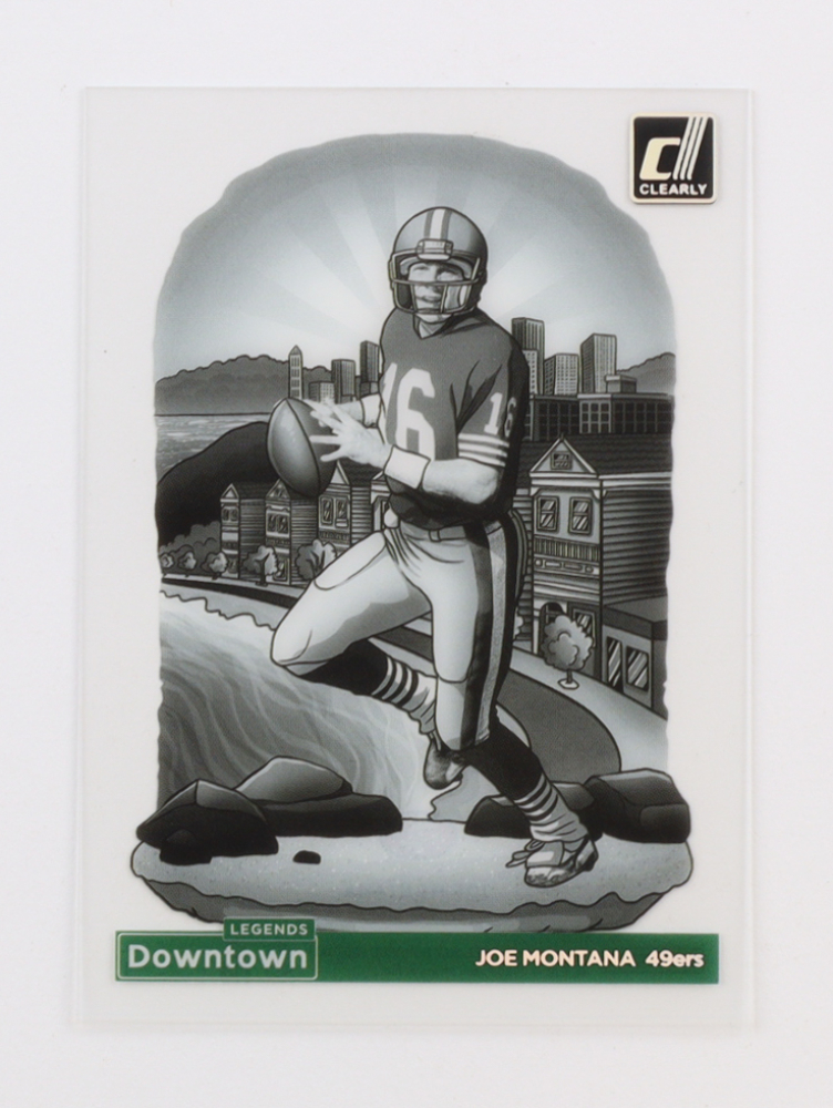 Joe Montana 2024 Clearly Donruss Downtown Legends #1