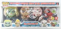 Derek Riggs Signed "Iron Maiden" (4) Pack Funko Pop! Vinyl Figures with Hand-Drawn Sketch (JSA) at PristineAuction.com