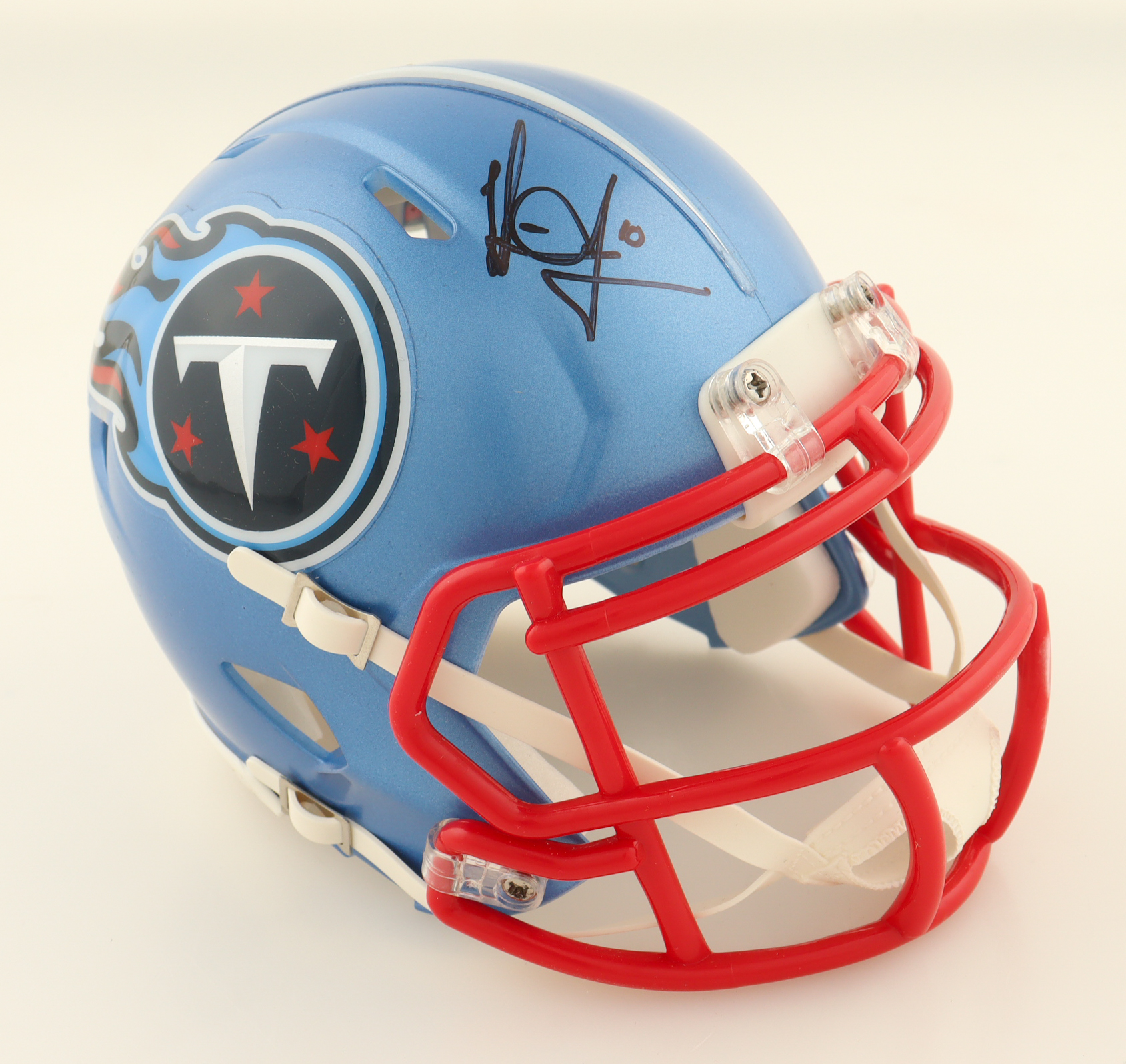 Vince Young Signed Titans Flash Alternate Speed Mini Helmet (Schwartz) at PristineAuction.com Vince Young Signed Titans Flash Alternate Speed Mini Helmet (Schwartz) at PristineAuction.com