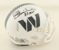 Joe Theismann Signed Commanders Salute To Service Alternate Speed Mini Helmet Inscribed "83 MVP" (Beckett) at PristineAuction.com