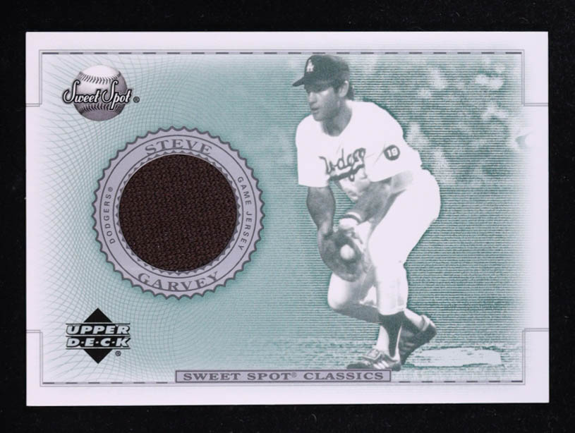 Steve Garvey 2002 Sweet Spot Classics Game Jersey #JSG at PristineAuction.com Steve Garvey 2002 Sweet Spot Classics Game Jersey #JSG at PristineAuction.com