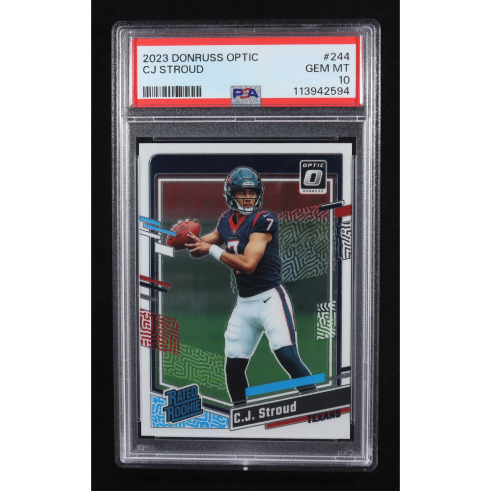 CJ Stroud 2023 Donruss Optic #244 RR RC (PSA 10) at PristineAuction.com