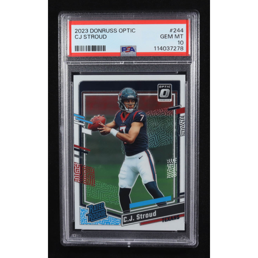 CJ Stroud 2023 Donruss Optic #244 RR RC (PSA 10) at PristineAuction.com