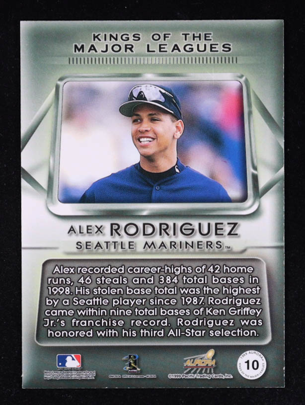 Alex Rodriguez 1999 Aurora Kings of the Major Leagues #10 at PristineAuction.com Alex Rodriguez 1999 Aurora Kings of the Major Leagues #10 at PristineAuction.com