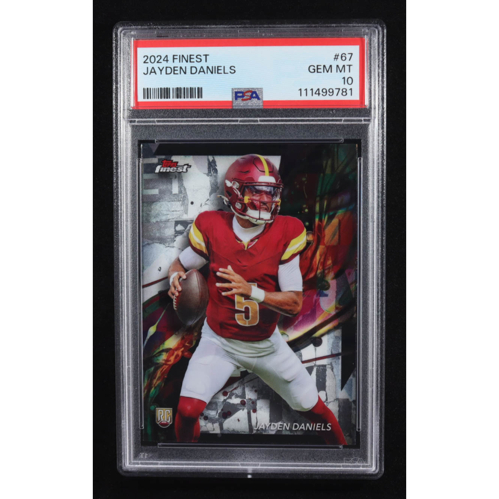 Jayden Daniels 2024 Finest #67 RC (PSA 10) at PristineAuction.com