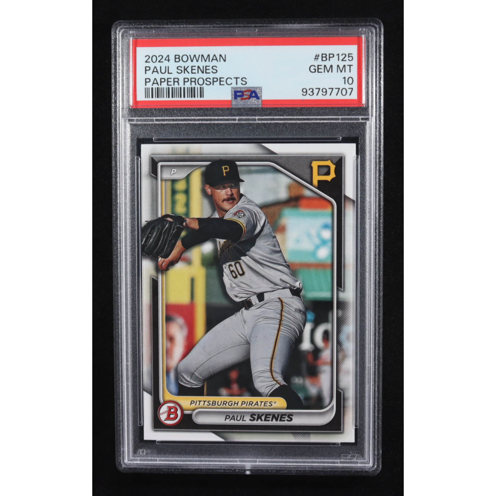 Paul Skenes 2024 Bowman Prospects #BP125 RC (PSA 10) at PristineAuction.com