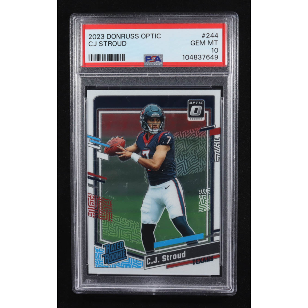 CJ Stroud 2023 Donruss Optic #244 RR RC (PSA 10) at PristineAuction.com