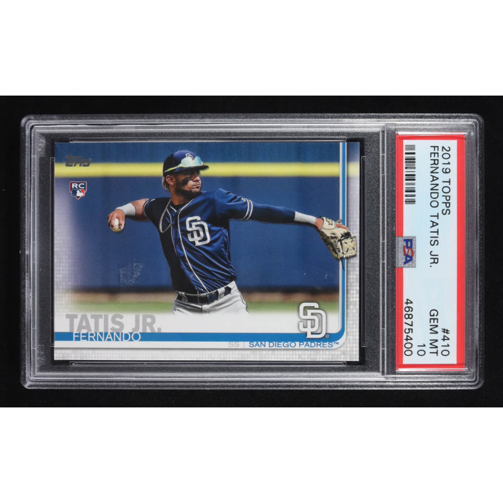 Fernando Tatis Jr. 2019 Topps #410 RC (PSA 10) at PristineAuction.com