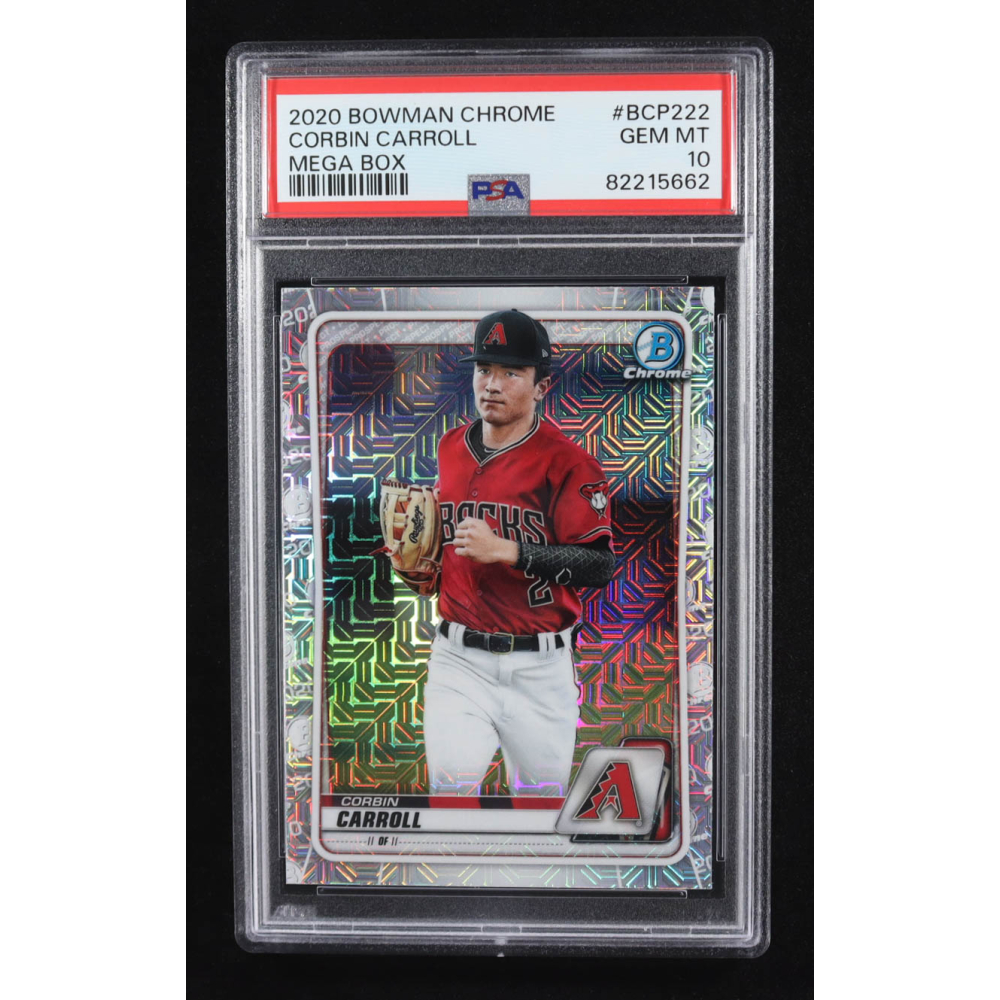 Corbin Carroll 2020 Bowman Chrome Mega Box Prospects Refractors #BCP222 RC (PSA 10) at PristineAuction.com