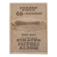1909-1969 Forbes Field Program Signed by (24) with Al Oliver, Matty Alou, Bill Virdon, Roberto Clemente (PSA) at PristineAuction.com