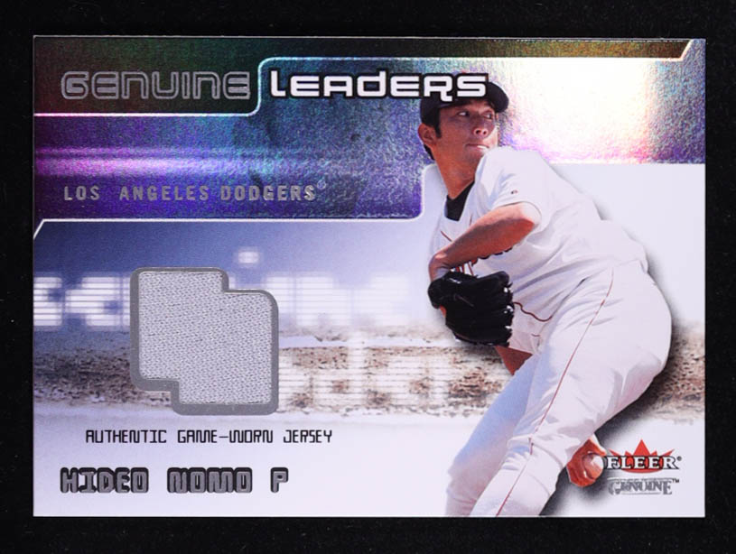 Hideo Nomo 2002 Fleer Genuine Leaders Game Jersey #8 at PristineAuction.com Hideo Nomo 2002 Fleer Genuine Leaders Game Jersey #8 at PristineAuction.com