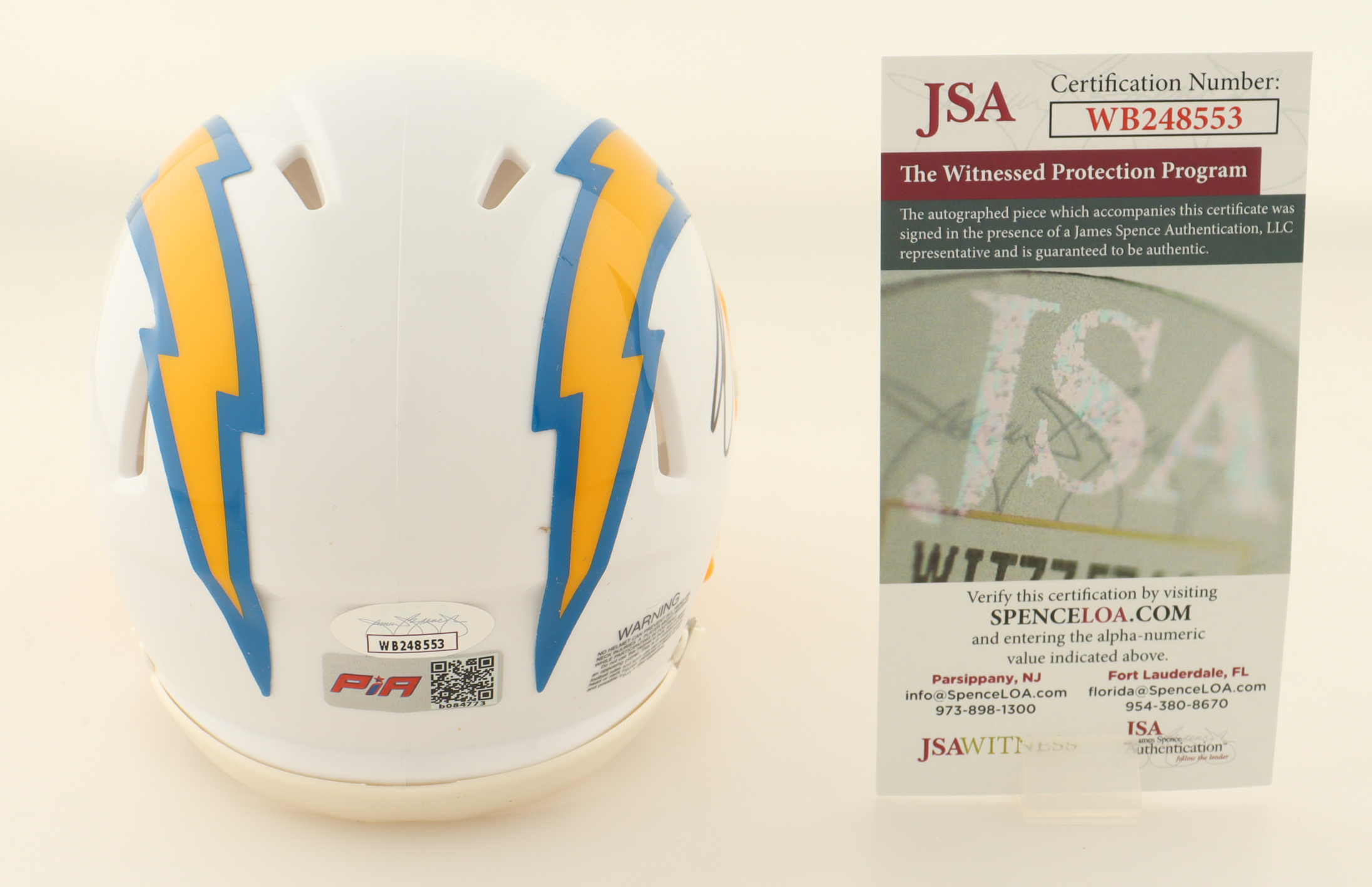 Joshua Palmer Signed Chargers Speed Mini Helmet (JSA & PIA) at PristineAuction.com Joshua Palmer Signed Chargers Speed Mini Helmet (JSA & PIA) at PristineAuction.com