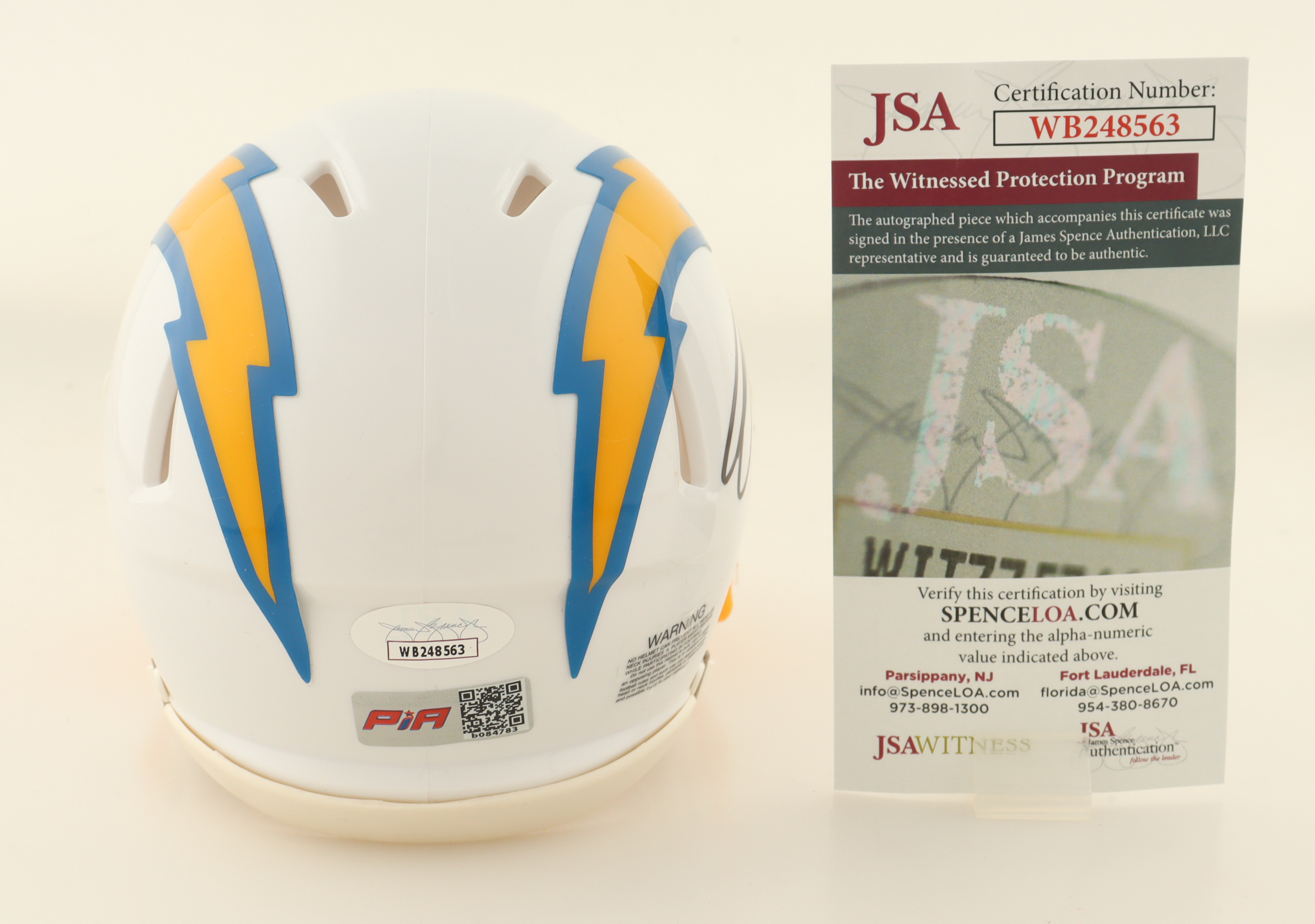 Joshua Palmer Signed Chargers Speed Mini Helmet (JSA & PIA) at PristineAuction.com Joshua Palmer Signed Chargers Speed Mini Helmet (JSA & PIA) at PristineAuction.com