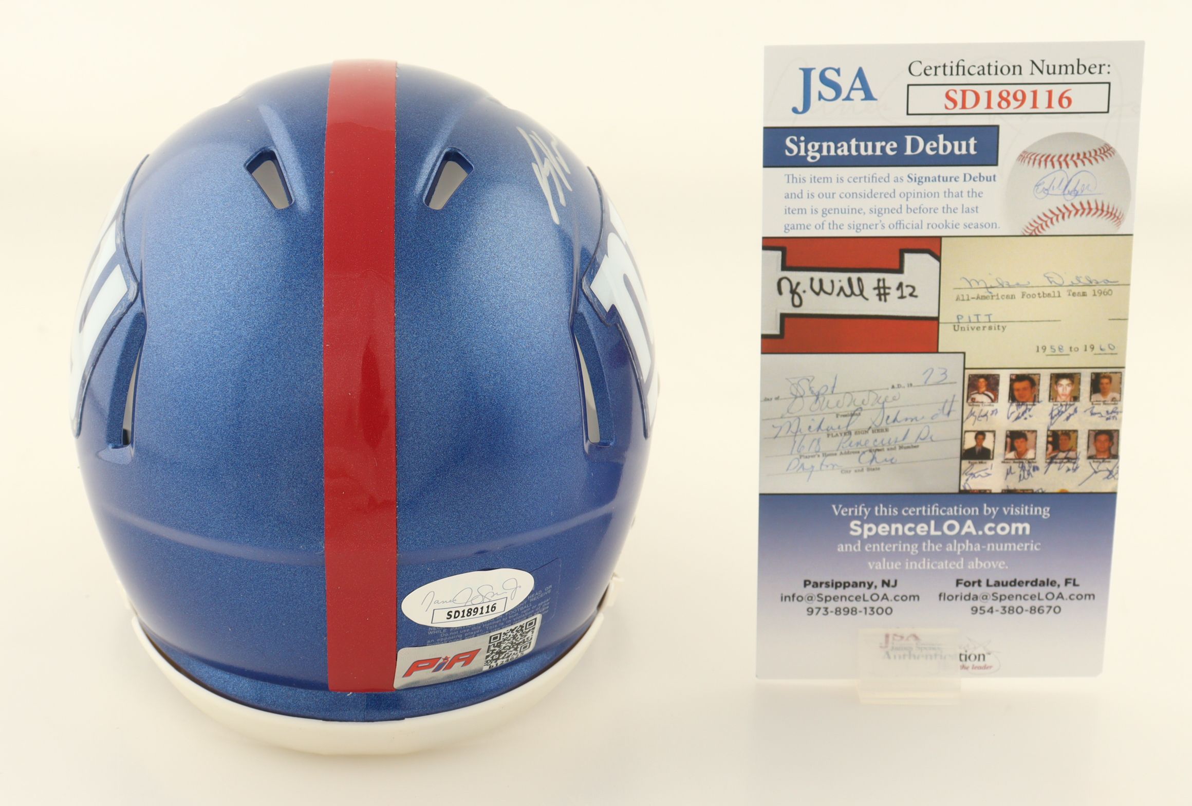 Bryce Ford-Wheaton Signed Giants Speed Mini Helmet (JSA & PIA) at PristineAuction.com Bryce Ford-Wheaton Signed Giants Speed Mini Helmet (JSA & PIA) at PristineAuction.com