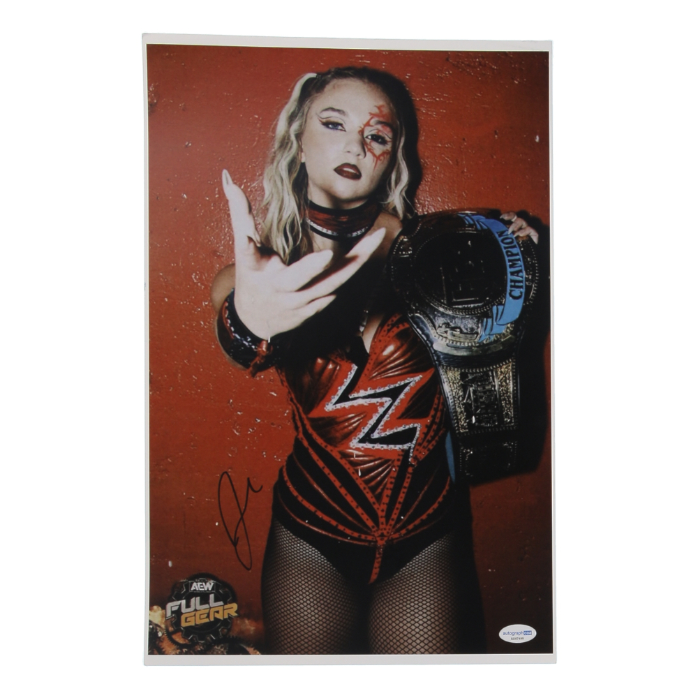 Julia Hart Signed AEW 11x17 Photo (ACOA) at PristineAuction.com