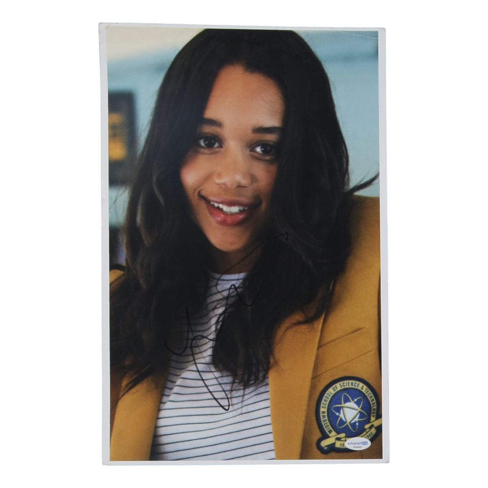 Laura Harrier Signed "Spider-Man" 11x17 Photo (ACOA) at PristineAuction.com