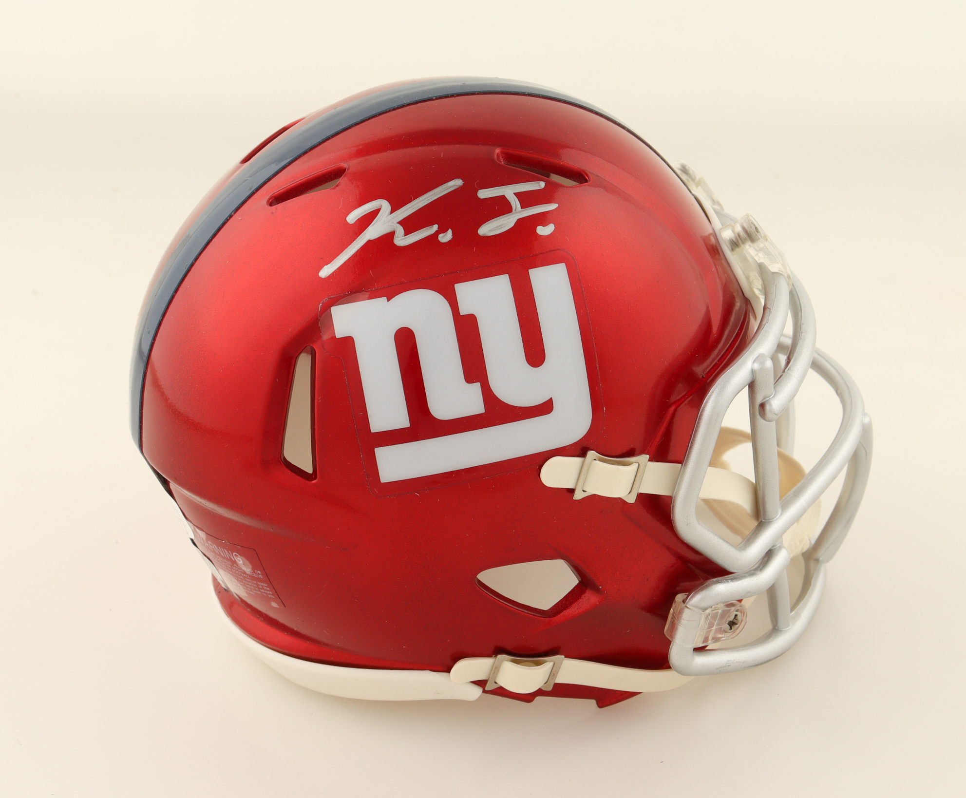 Kayvon Thibodeaux Signed Giants Flash Alternate Speed Mini Helmet (JSA & PIA) at PristineAuction.com Kayvon Thibodeaux Signed Giants Flash Alternate Speed Mini Helmet (JSA & PIA) at PristineAuction.com