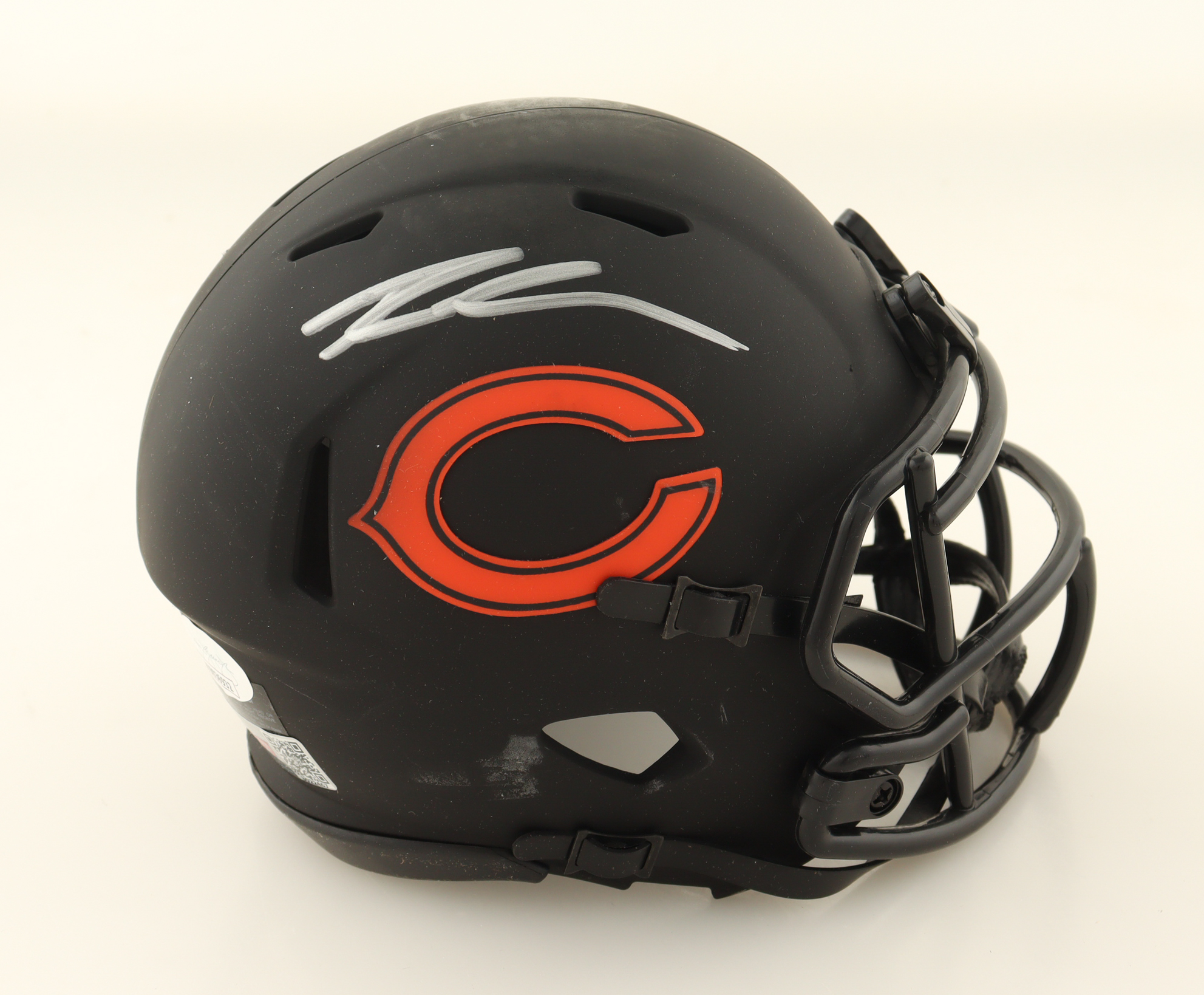 Roschon Johnson Signed Bears Eclipse Alternate Speed Mini Helmet (JSA & PIA) at PristineAuction.com Roschon Johnson Signed Bears Eclipse Alternate Speed Mini Helmet (JSA & PIA) at PristineAuction.com
