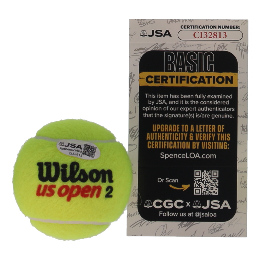 Jenson Brooksby Signed Tennis Ball (JSA) at PristineAuction.com Jenson Brooksby Signed Tennis Ball (JSA) at PristineAuction.com