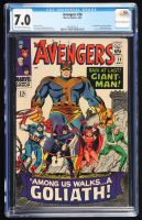 1966 "The Avengers" Issue #28 Marvel Comic Book (CGC 7) at PristineAuction.com
