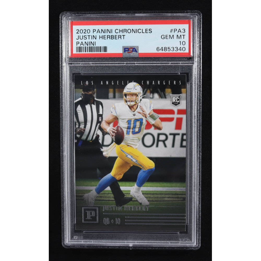 Justin Herbert 2020 Panini #3 RC (PSA 10) at PristineAuction.com