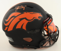 John Elway Signed Broncos Full-Size Authentic On-Field Eclipse Alternate Speed Helmet With Visor (Beckett) at PristineAuction.com