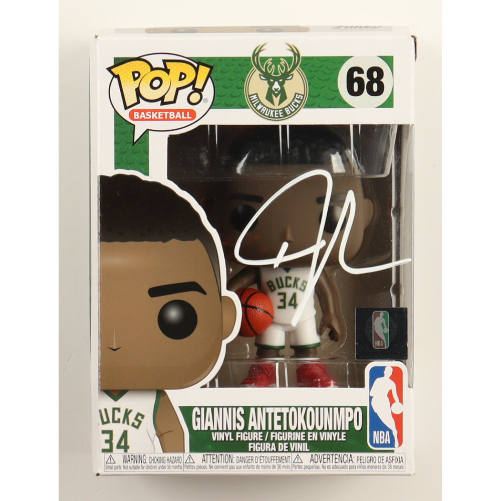 Giannis Antetokounmpo Signed Bucks #68 Funko Pop! Vinyl Figure (Beckett) at PristineAuction.com