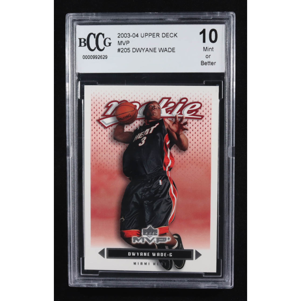 Dwyane Wade 2003-04 Upper Deck MVP #205 RC (BCCG 10) at PristineAuction.com