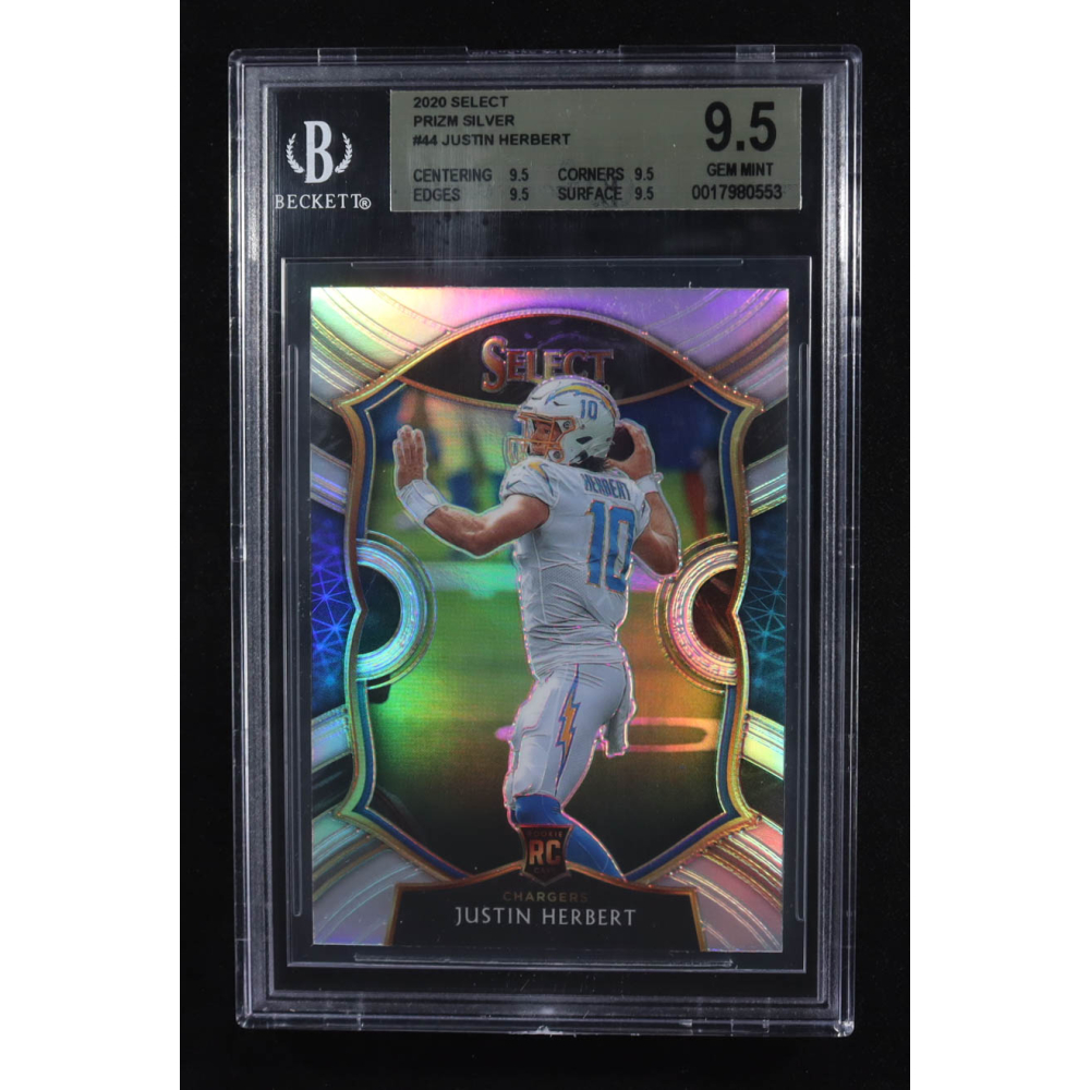 Justin Herbert 2020 Select Prizm Silver #44 RC (BGS 9.5) at PristineAuction.com