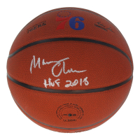 Maurice Cheeks Signed 76ers Logo NBA Basketball Inscribed "HOF 2018" (Schwartz) at PristineAuction.com