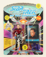 John De Lancie Signed "Star Trek: The Next Generation" 1993 Playmates Action Figure With Trading Card (JSA) at PristineAuction.com