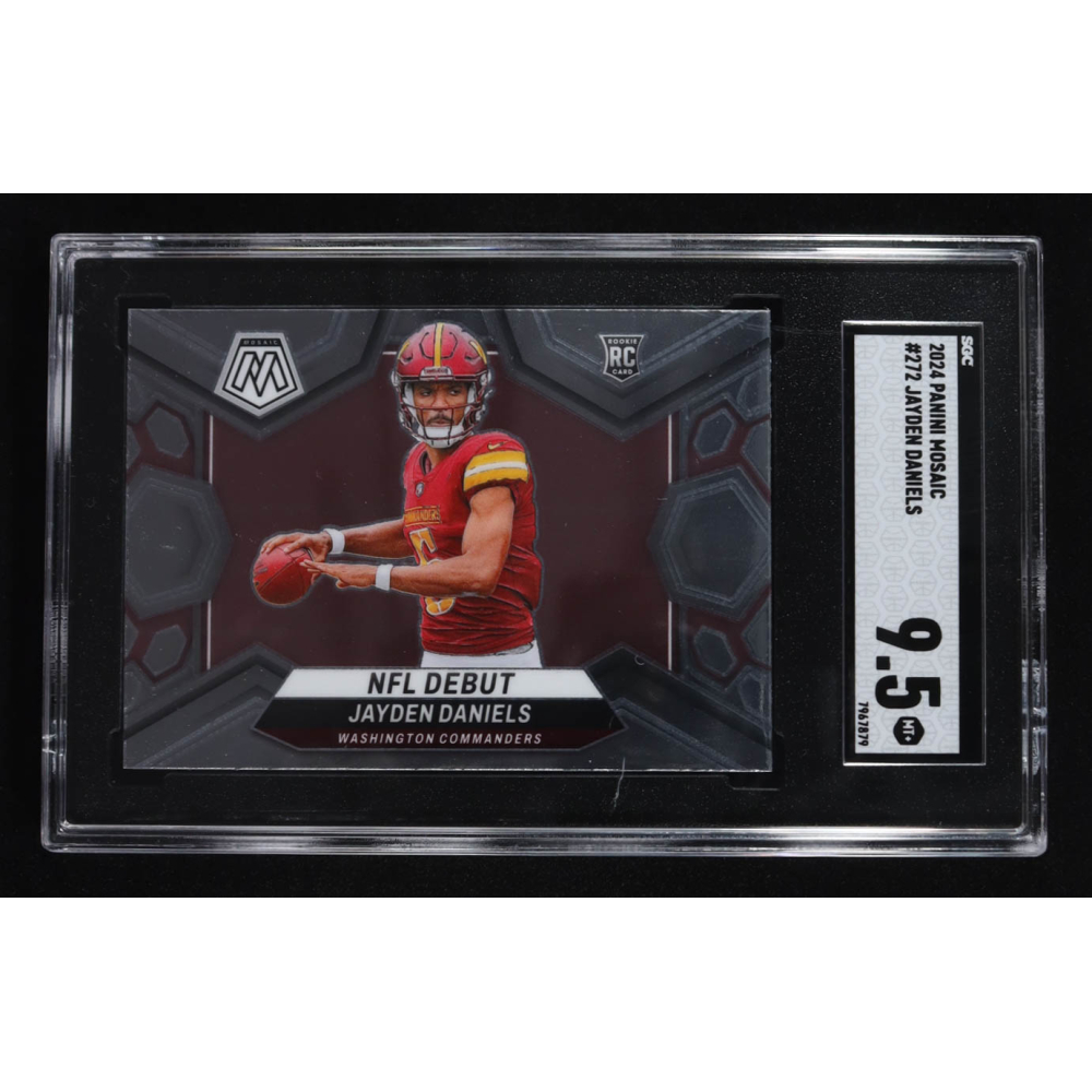 Jayden Daniels 2024 Panini Mosaic #272 DEB RC (SGC 9.5) at PristineAuction.com