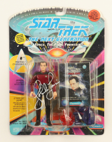 John De Lancie Signed "Star Trek: The Next Generation" 1993 Playmates Action Figure With Trading Card (JSA) at PristineAuction.com