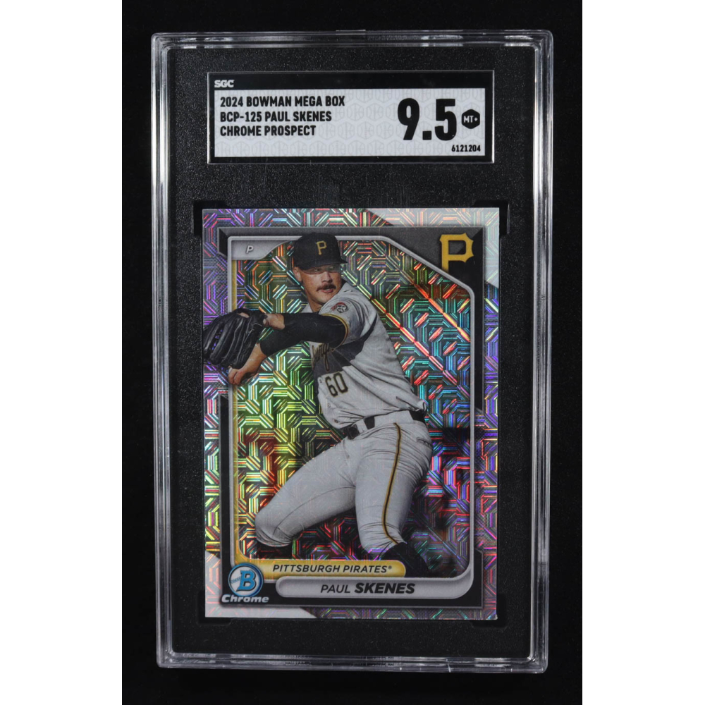 Paul Skenes 2024 Bowman Chrome Mega Box Prospects #BCP125 RC (SGC 9.5) at PristineAuction.com