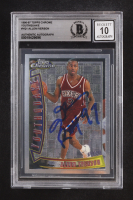Allen Iverson Signed 1996-97 Topps Chrome Youthquake #YQ1 Inscribed "ROY 97" (Beckett | Auto Grade BGS 10) at PristineAuction.com